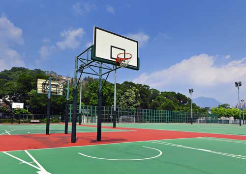 Outdoor Basketball Court Construction Portland Oregon